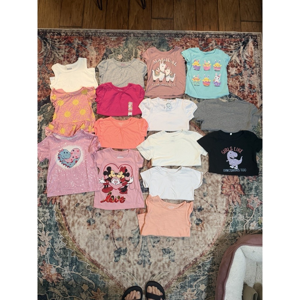 Girls Preloved Top Shirts Summer Spring Bundle Size 3T
